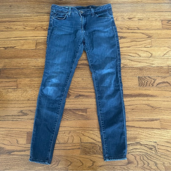 AG Jeans Adriano Goldschmied Legging Ankle Coal Grey Skinny Jeans Women’s 27 R - Picture 2 of 8